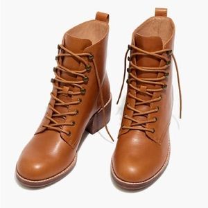 Madewell Patti Lace-Up Boot Size 7